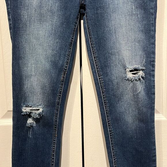 Free People Great‎ Heights Frayed Skinny Jeans Size 26 - Picture 3 of 12